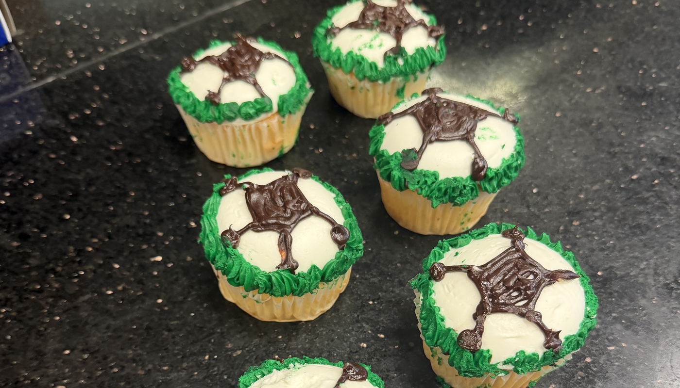 SOCCER BALL CUPCAKE image